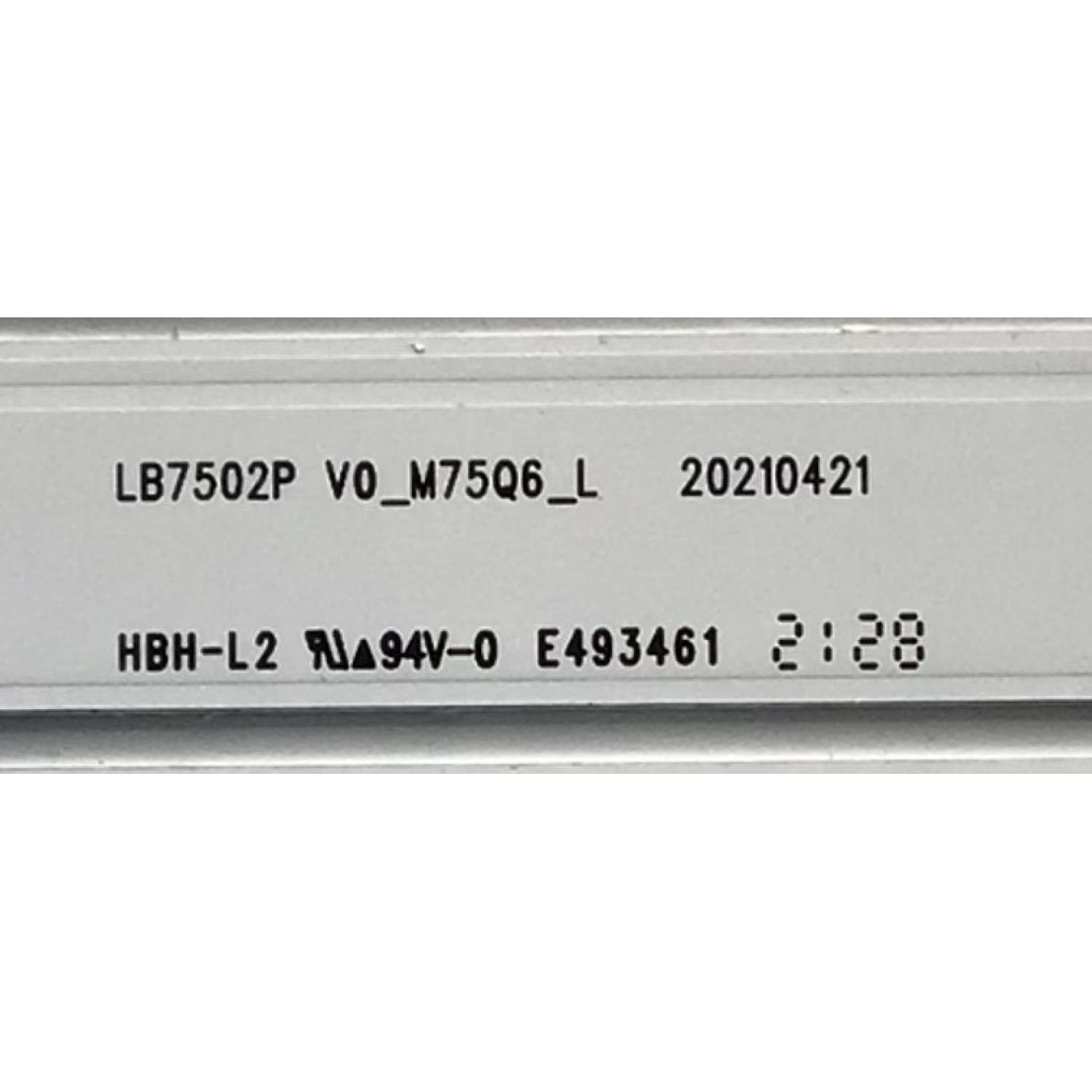 KIT DE LED'S PARA TV VIZIO (16 PIEZAS) / NUMERO DE PARTE LB7502P V1_M75Q6 / 7839-775015-05081401 / 20210516 / 20210421 / LB7502P V1_M75Q6_R / LB7502P V0_M75Q6_L / PANEL K750WDK21 / MODELO M75Q6-J03 - Imagen 4